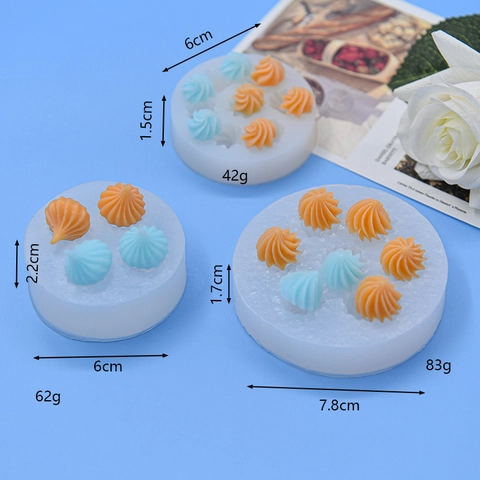 Stampo In Silicone Per Torte Rotondo A Vortice Per Fondente Cioccolato Caramelle Sapone Resina Argilla Artigianato Cucina