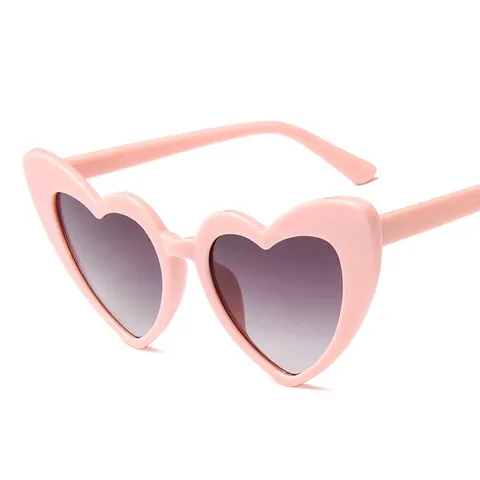 Gafas De Sol Con Forma De Corazón Montura De PC Lentes De AC Protección UV400 Moda Estilo Retro Dulce Para Mujer