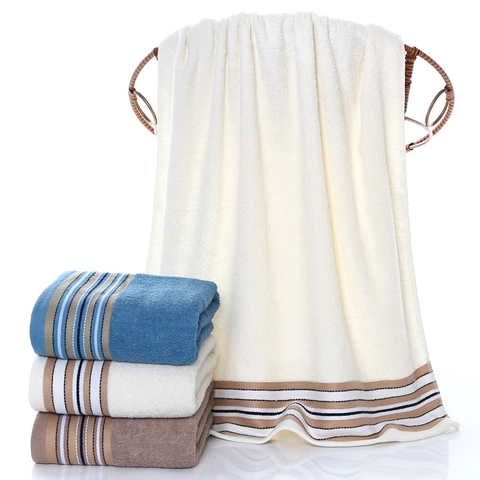 Asciugamano Da Bagno In Puro Cotone Morbido Ispessito Assorbente Bagno Stile Nordico Righe Motivo Diamante