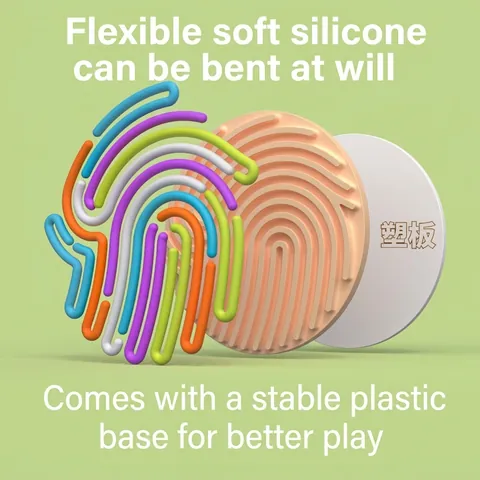 Tavola Sensoriale Attività Silicone Labirinto Impronte Digitali Sollievo Stress Giocattolo Montessori Educazione Precoce Per Bambini