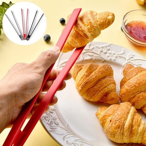 Pinze Per Alimenti In Silicone Resistente Al Calore Antiscivolo Cucina Griglia Per Pane Bistecca Pasta BBQ