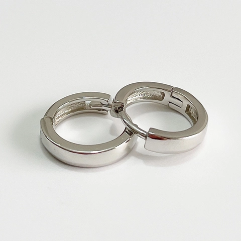 Minimalistische Polierte Creolen 925 Sterlingsilber Kleine Huggie Stil Schmuck Für Damen