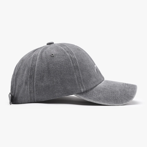 Gorra de Béisbol de Algodón Lavado Vintage Soft Top Bordado Montaña Sombrero Dad Ajustable Protección Solar Ala Curva