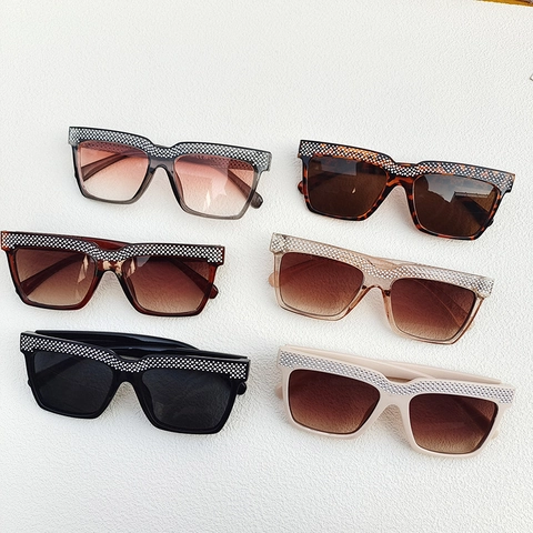 Oversized Square Sunglasses For Women With Luxury Rhinestone Frame Chic UV400 Protection Outdoor Fashion Eyewear