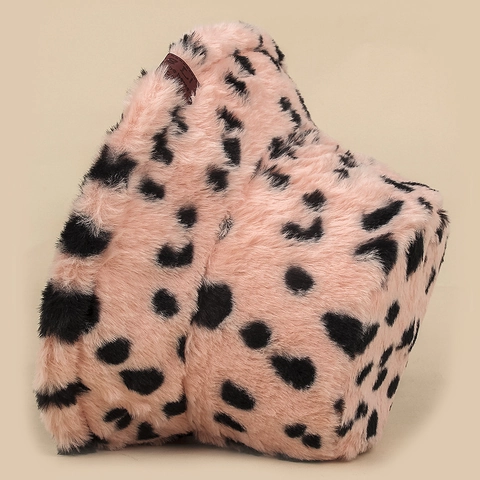 Cappello Alla Pescatora In Pelliccia Sintetica Maculato Rosa Vintage Cappello Invernale Caldo Soffice Stile Coreano Per Donna