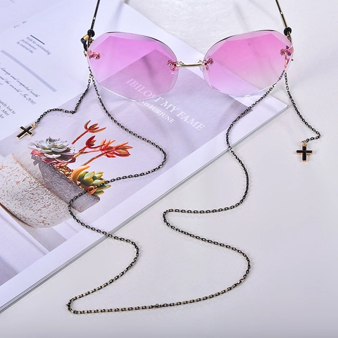 Cadena De Gafas Moda Aleación De Cobre Colgante De Esmalte Gafas De Sol Mascarilla Cordón Anti-Pérdida Correa