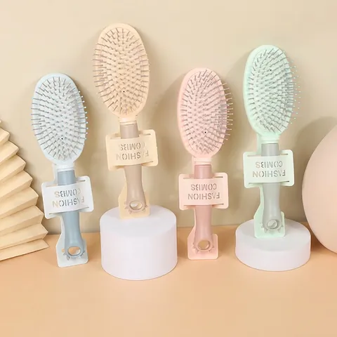 Spazzola Per Capelli Massaggiante Con Cuscino D'aria Pettine Districante Anti Statico Per Donne Capelli Lunghi Ricci Plastica ABS Colore Macaron