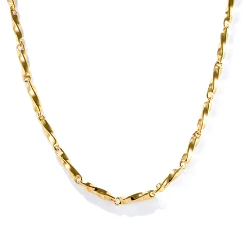 Minimalistische Roestvrijstalen Mobius-ring Ketting Voor Heren Dames Goud Zilver Kleur Geometrische Schakelketting Sieraden Cadeau