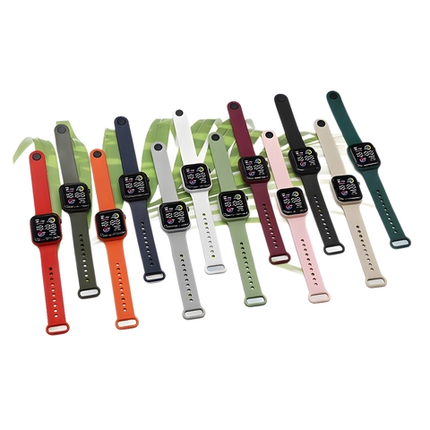 Orologio Digitale Sportivo per Studenti alla Moda Quadrante Rettangolare Luminoso Cinturino in Silicone Orologio Elettronico Casual per Corsa Scuola Ragazzi