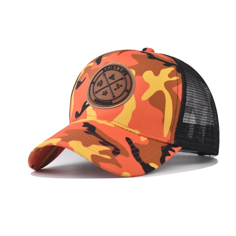 Camouflage Trucker Hat Mesh Back Breathable Adjustable Baseball Cap Sun Protection Outdoor Sport Summer Style