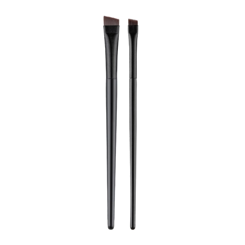 Schuine Eyeliner Penseel Ultra Dunne Mes Wenkbrauwborstel Synthetische Vezels Plastic Handvat Oogmake Up Tool