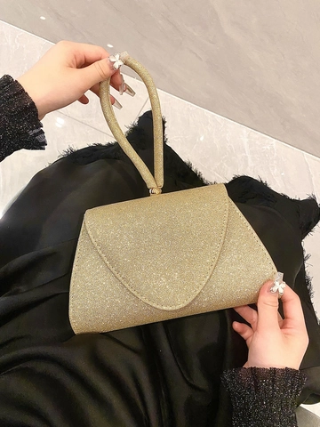 Sac De Soirée Élégant À Paillettes Pour Femmes Sac À Main De Luxe À Paillettes Avec Poignée En Chaîne Métallique Pochette De Mariage Fête Banquet