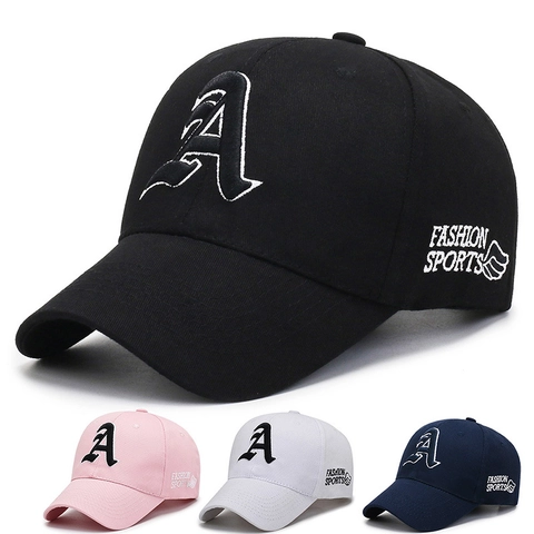 Berretto Da Baseball In Cotone Lettera A Ricamata Sport Protezione Solare Regolabile Cappello Da Sole Casual