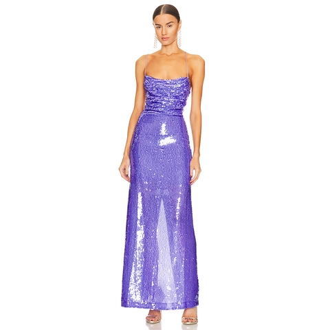 Robe De Soirée Maxi À Paillettes Sexy Dos Nu Licou Lacets Slim Fit Robe De Bal Pour Femmes Élégante Formelle Brillante
