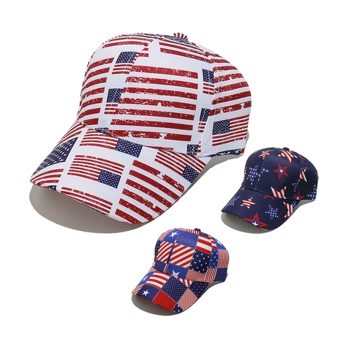 USA UK Vlag Print Honkbalpet Polyester Distressed Independence Day Outdoor Verstelbare Snapback Zonnehoed