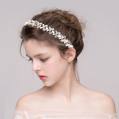 Cerchietto Barocco Di Lusso Con Strass Cristallo Imbottito Vintage Matrimonio Festa Accessori Per Capelli Da Donna Fatto A Mano