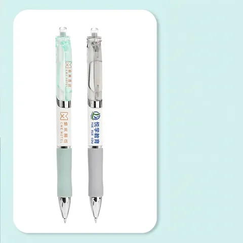 Retractable Gel Pens 0.5mm Black Ink Bullet Tip Quick Drying Macaron Morandi Colors Soft Rubber Grip Office Stationery