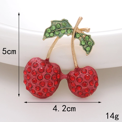Fruit Alloy Charms Rhinestone Enamel DIY Jewelry Making Accessories For Phone Case Shoes Cherry Pineapple Strawberry