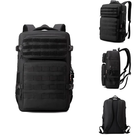 Tactical Backpack Oxford Cloth Waterproof Large Capacity MOLLE System Outdoor Hiking Camping Multi-Functional Unisex