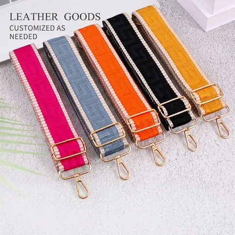 Correa De Bolso Ajustable Reemplazo Correa De Hombro Ancha Estilo Étnico Tejido Geométrico Para Bolsos De Mujer