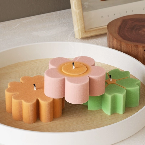 Stampo In Silicone A Forma Di Fiore Per Candela Profumata DIY Colata In Resina Ornamento In Gesso