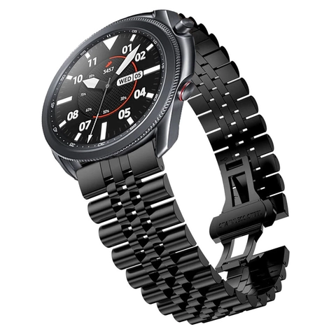 Correa de Reloj Jubilee de Acero Inoxidable para Apple Watch Series 10 9 8 7 6 SE Correa de Metal para Samsung Huawei GT5