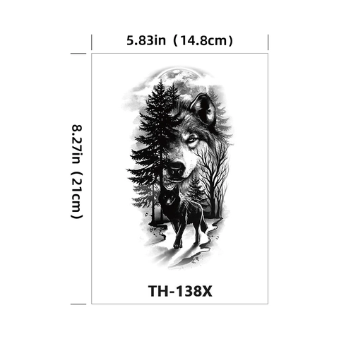 Waterproof Temporary Tattoo Stickers Water Transfer Paper Body Art For Men Women Artistic Animal Flower Geometric