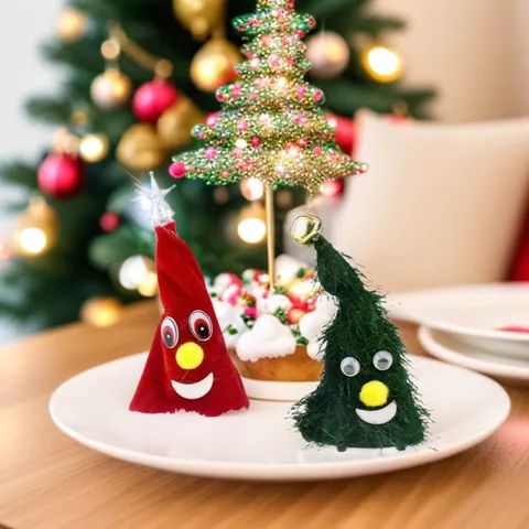 Elektrischer Tanzender Schaukelnder Weihnachtsbaum Hut Musikalisches Cartoon Plüsch Plastik Spielzeug Neuheit Desktop Dekoration