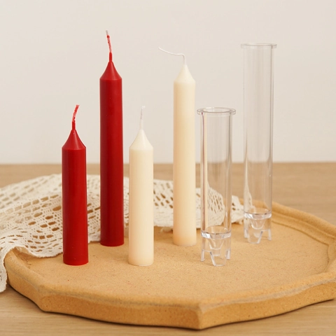Kegel Kaars Mal PC Kunststof Lange Cilindrische Transparant Voor DIY Handgemaakte Kaarsen Maken Decoratie