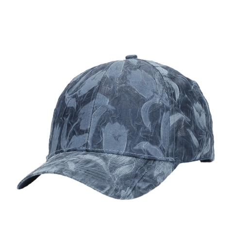 Textured Baseball Cap 3D Embossed Floral Pattern Adjustable Metal Buckle Sunshade Outdoor Fashion Hat For Men Women