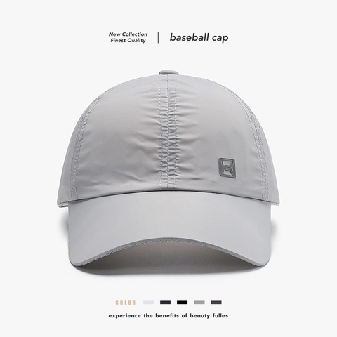 Quick Drying Baseball Cap Breathable Laser Perforated Polyester Outdoor Sports Sun Hat Adjustable For Men Women