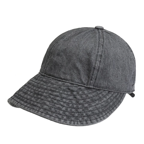 Vintage Washed Polyester Denim Bucket Hat For Women Men Sun Protection Wide Brim Fisherman Hat Adjustable Windproof Outdoor Cap