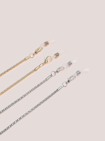 Antislip Koperen Brillenkettingen Metalen Brillenbandjes Met Verstelbare Siliconen Lussen Stijlvolle Brillenhouder