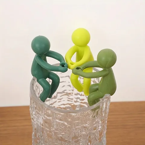 Plant Propagation Buddy Decorative Figure Climbing Little Man For Vase Glass Pot Support Plastic Green Miniature Accents