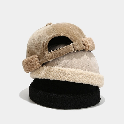 Gorro Docker Sin Ala Pana Sherpa Cálido Invierno Miki Gorra Ajustable Estilo Retro Hip Hop Para Mujeres Hombres