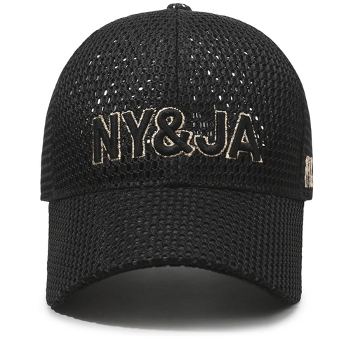 Breathable Mesh Baseball Cap Sun Protection Outdoor Sports Hat Adjustable Embroidery Unisex Casual Summer Trucker Hat