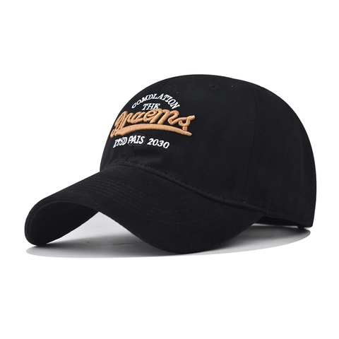 Cappello Da Baseball Cotone Lavato Ricamo 3D Lettere Regolabile Cappello Sole Streetwear Uomo Donna