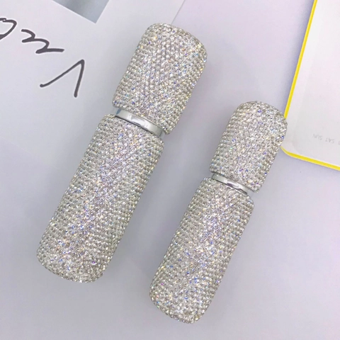 Parfum Verstuiver Fles Ingelegd Met Rijnstenen Draagbaar Hervulbaar Spray Container Luxe Reis Make-Up Accessoire