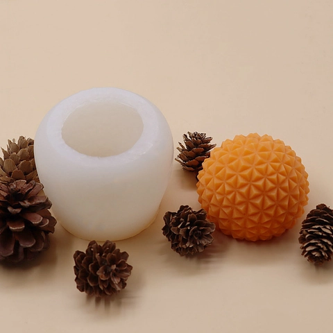 Diamant Ball Silikon Kerzenform DIY Geometrische Kugel Aromatherapie Gips Seifenherstellung Bastelwerkzeug