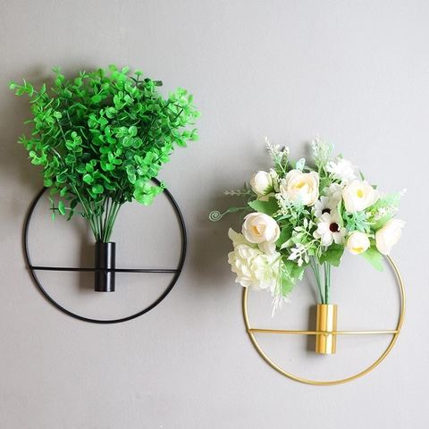 Decorazione Da Parete Geometrica In Ferro Vaso Da Fiori In Metallo Portacandele Stile Nordico Creativo Parete Minimalista