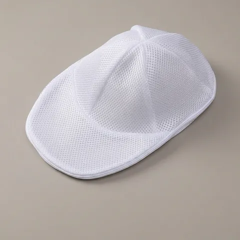 Hat Washing Bag Mesh Laundry Bag Protective Cap Washer With Inner Plastic Support Frame Anti-Deformation Washing Machine Use