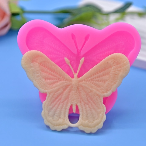 Butterfly Silicone Mold For Baking DIY Cake Decorating Chocolate Mousse Fondant Handmade Soap Resin Craft Pink