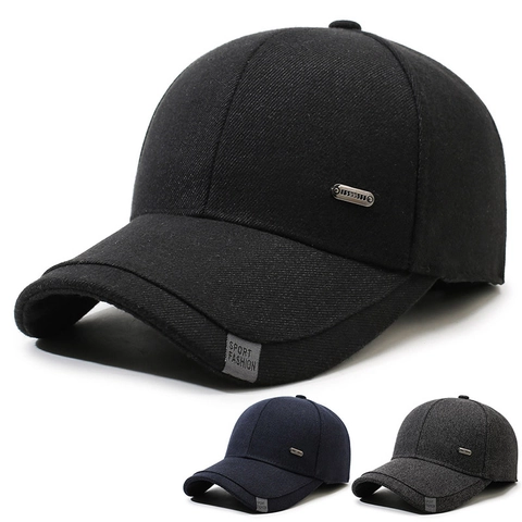 Gorra De Béisbol De Invierno Para Hombre Con Orejeras Forro Polar Cálido Resistente Al Viento Deporte Al Aire Libre