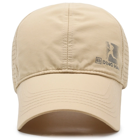 Gorra De Béisbol De Poliéster De Secado Rápido Ligera Perforada Con Láser Transpirable Deporte Al Aire Libre Ajustable