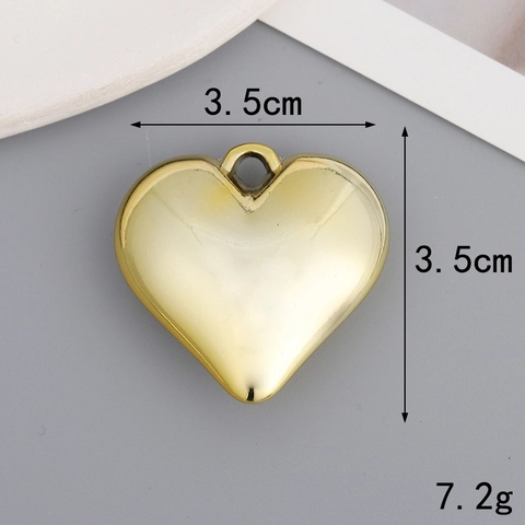 Cuore Fiocco Perlina Rotonda DIY Ciondoli Per Gioielli Lega Di Zinco Placcato UV Lucidato A Specchio Alta Lucentezza