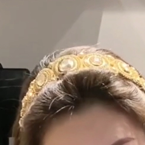 Cerchietto Barocco Vintage Da Donna Lussuoso Strass Cristallo Lega Perline Cerchio Per Capelli Lucido Ampio Accessorio Retrò
