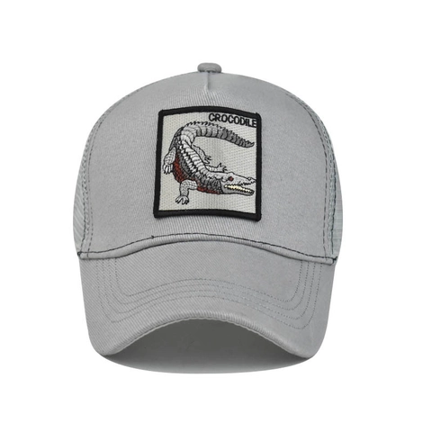 Cappello Trucker Con Toppa Animale Cotone Mesh Baseball Traspirante Regolabile Sport All'aperto Ricamo Retro Per Uomo Donna