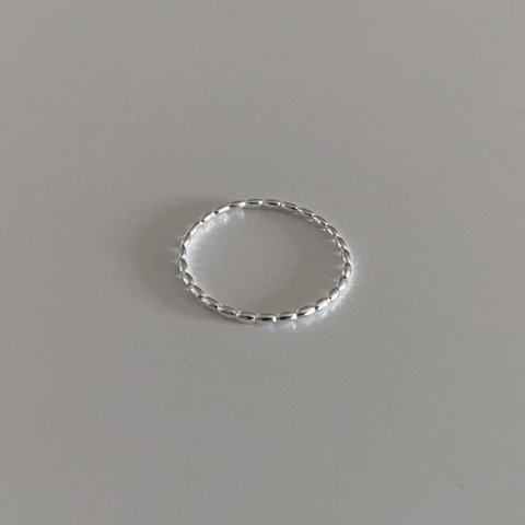 Anello Con Perline 925 Argento Sterling Minimalista Perla Oliva Regolabile Fascia Sottile Stile Coreano Gioielli Moda Donne