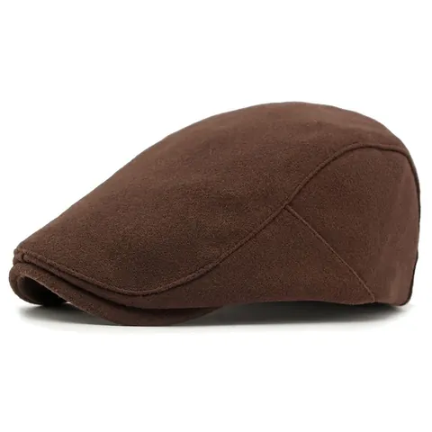 Schirmmütze Retro Britischen Stil Wolliges Polyester Verstellbar Warme Ivy Hut Für Männer Frauen Einfarbig Vintage Beret