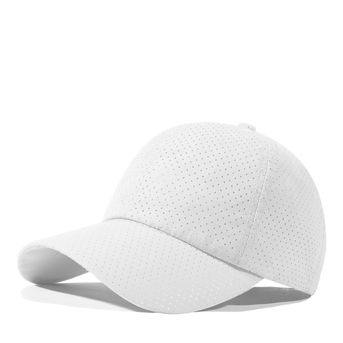 Baseball Cap Breathable Mesh Outdoor Sports Sun Hat Quick Dry Lightweight Perforated Polyester For Men Women